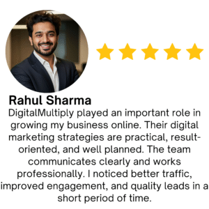 Orange and White Modern Client Testimonial Instagram Post